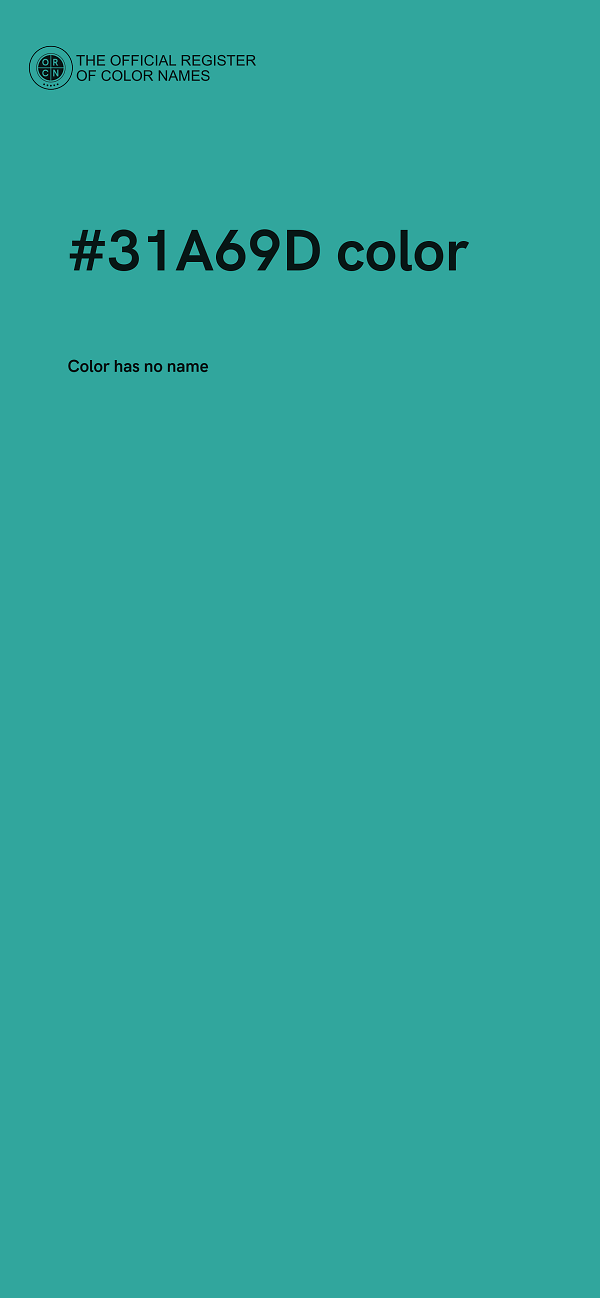 #31A69D color image