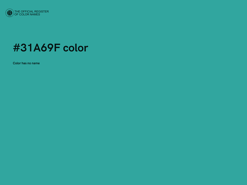 #31A69F color image