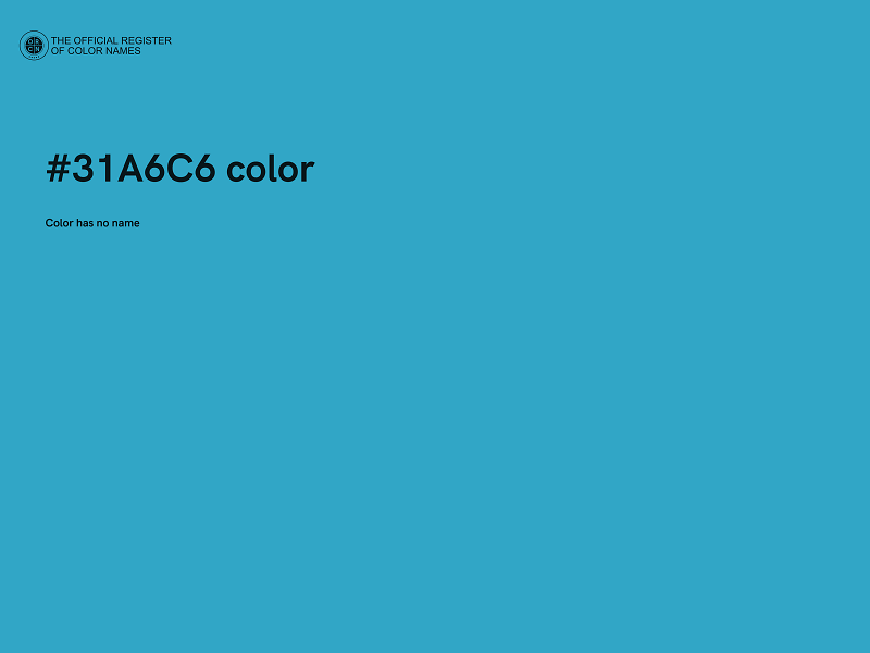 #31A6C6 color image