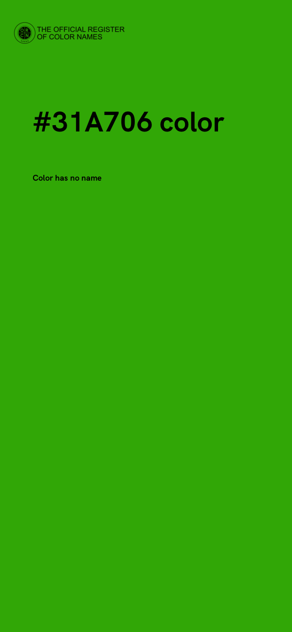 #31A706 color image