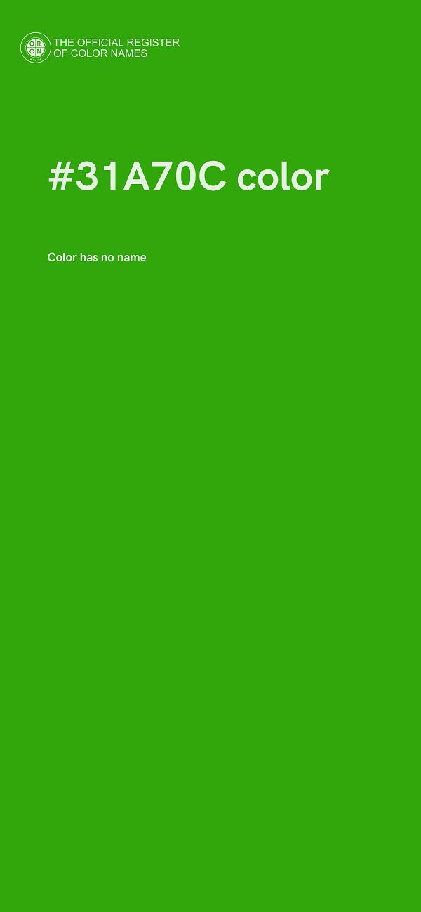 #31A70C color image
