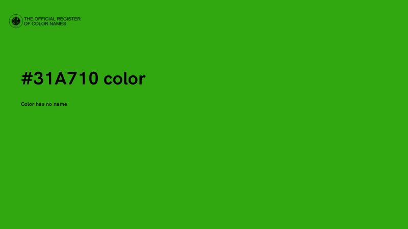 #31A710 color image