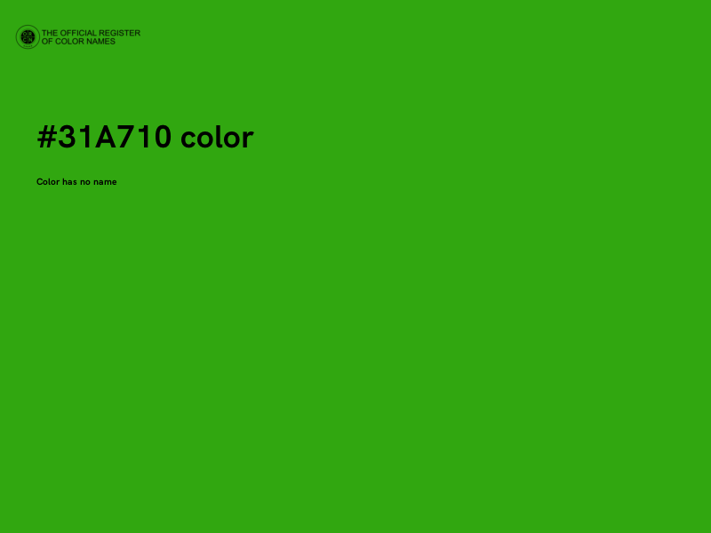 #31A710 color image