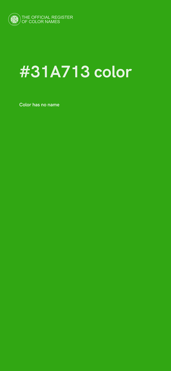 #31A713 color image