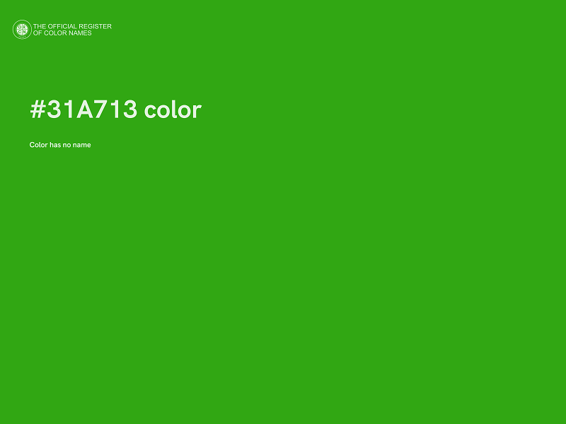 #31A713 color image