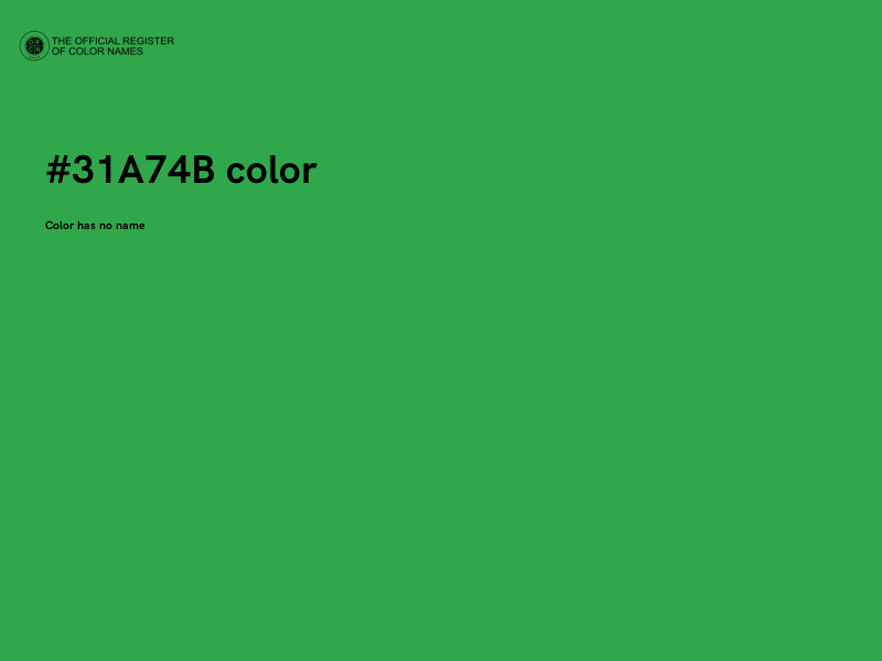 #31A74B color image