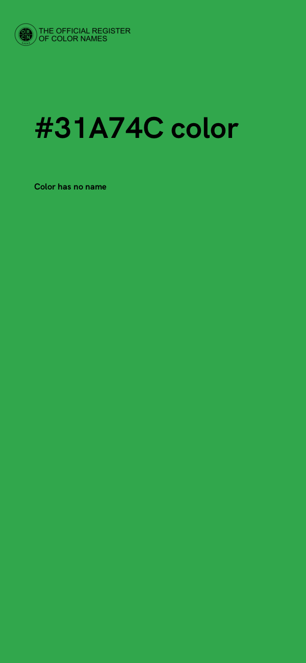 #31A74C color image