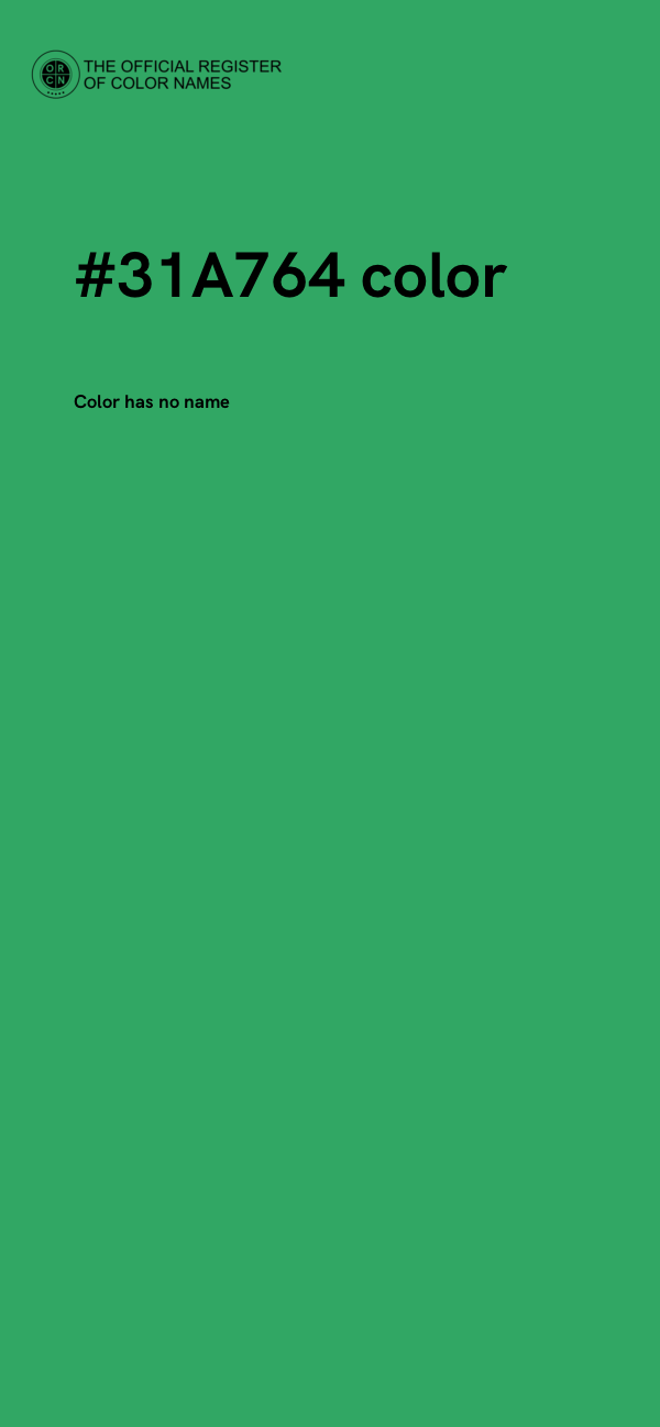 #31A764 color image