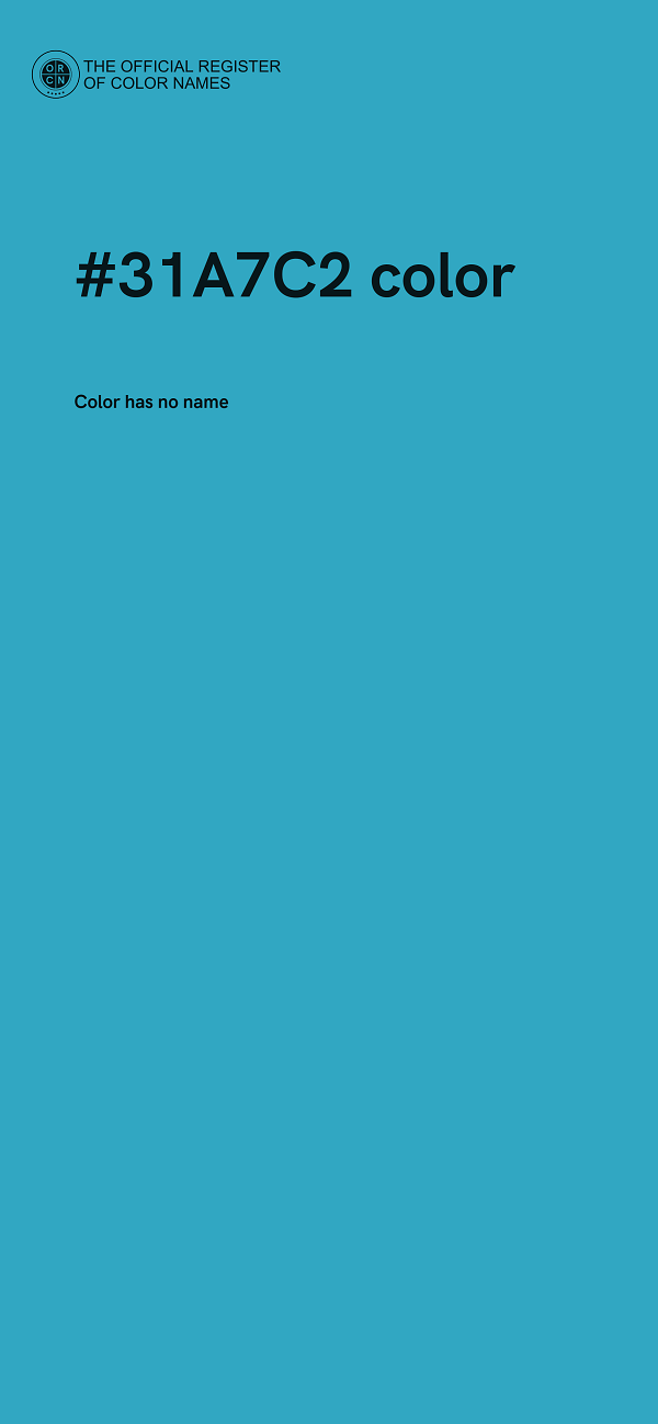 #31A7C2 color image