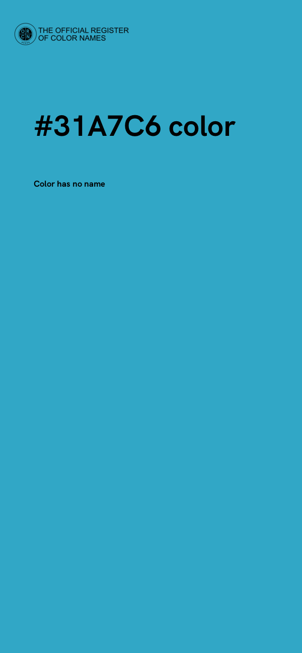 #31A7C6 color image
