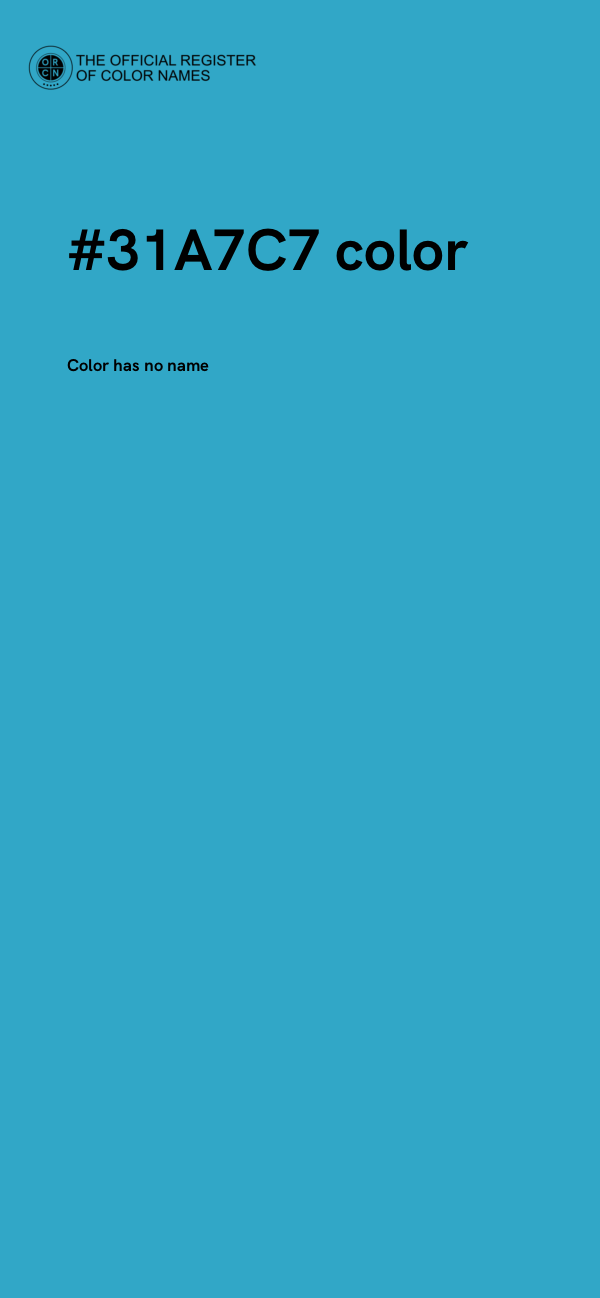 #31A7C7 color image