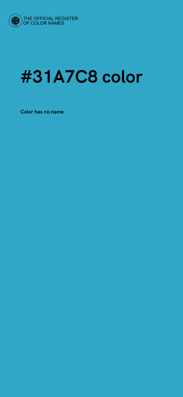#31A7C8 color image