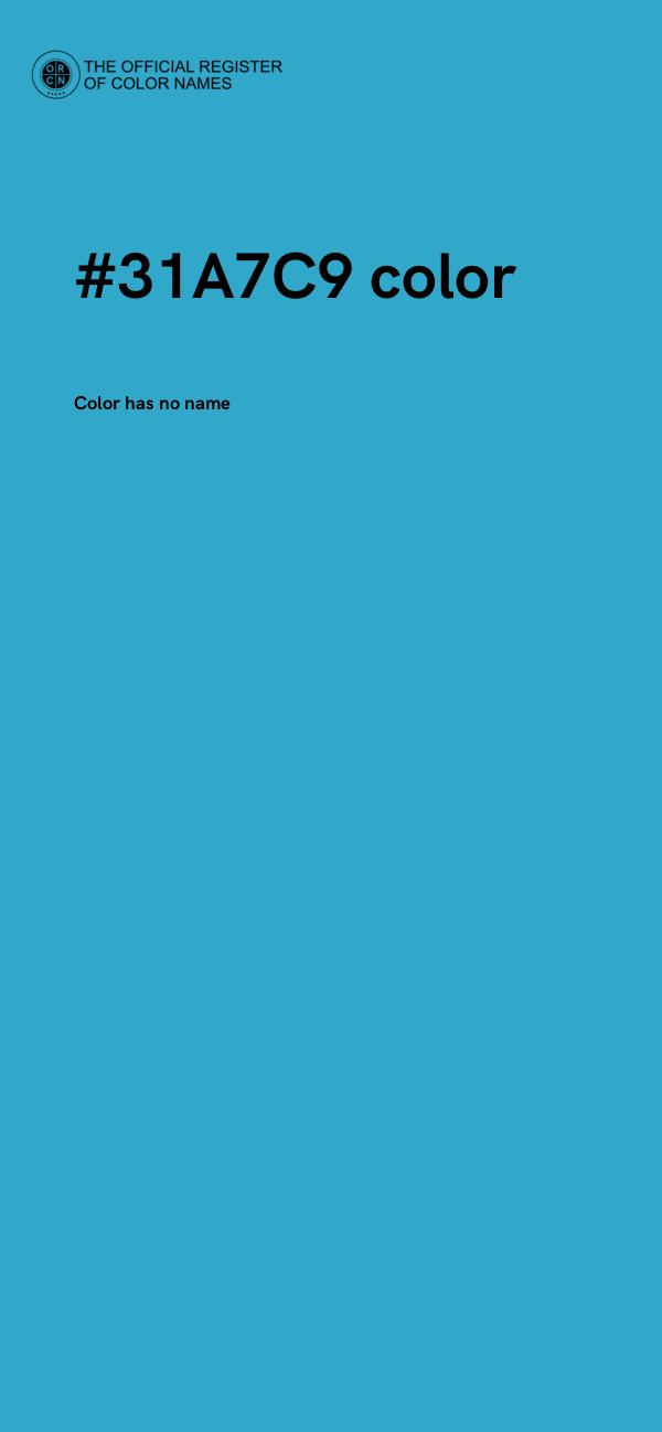 #31A7C9 color image