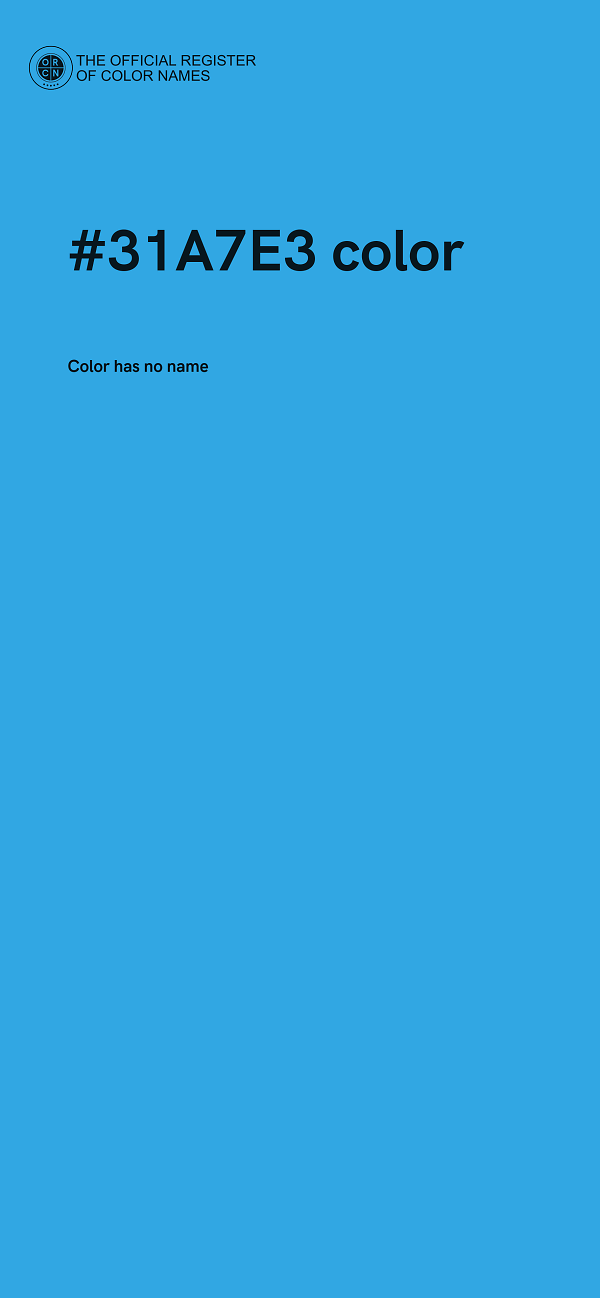 #31A7E3 color image