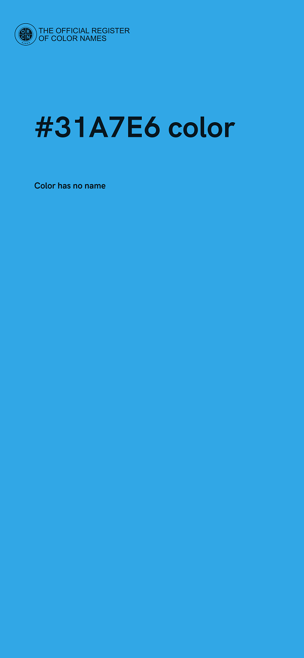#31A7E6 color image