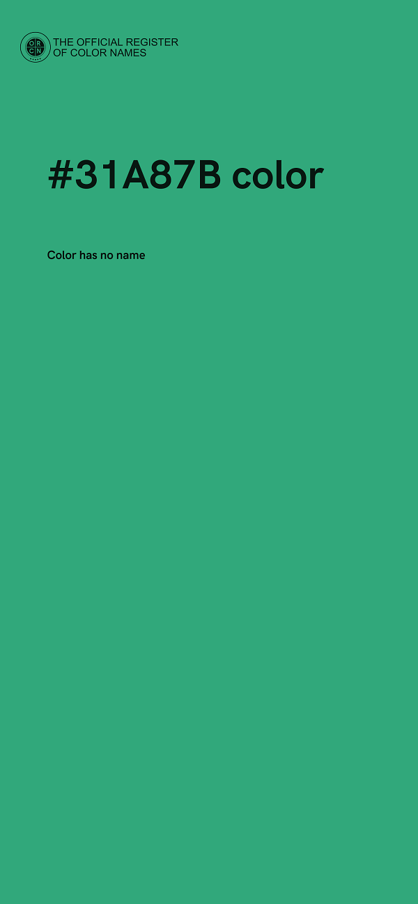 #31A87B color image