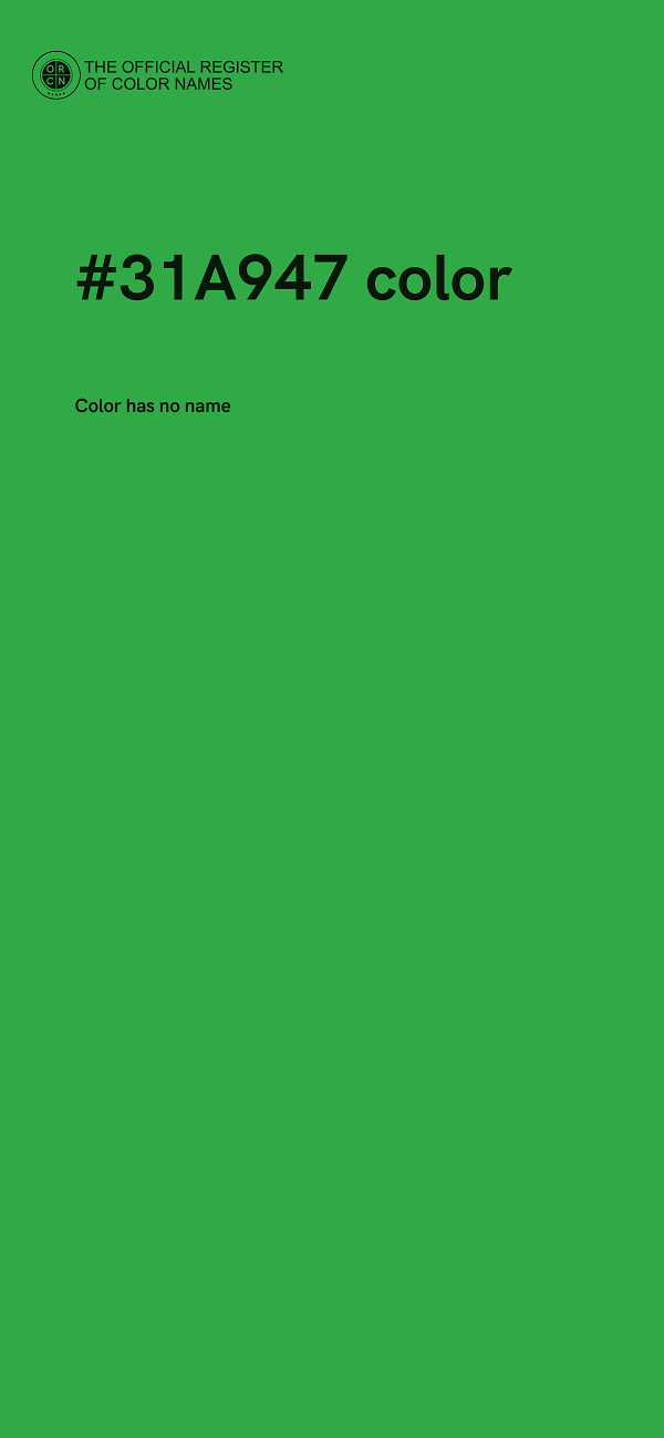#31A947 color image