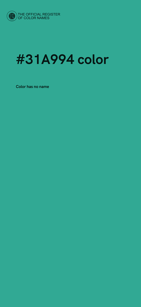 #31A994 color image