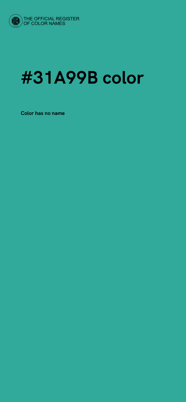 #31A99B color image