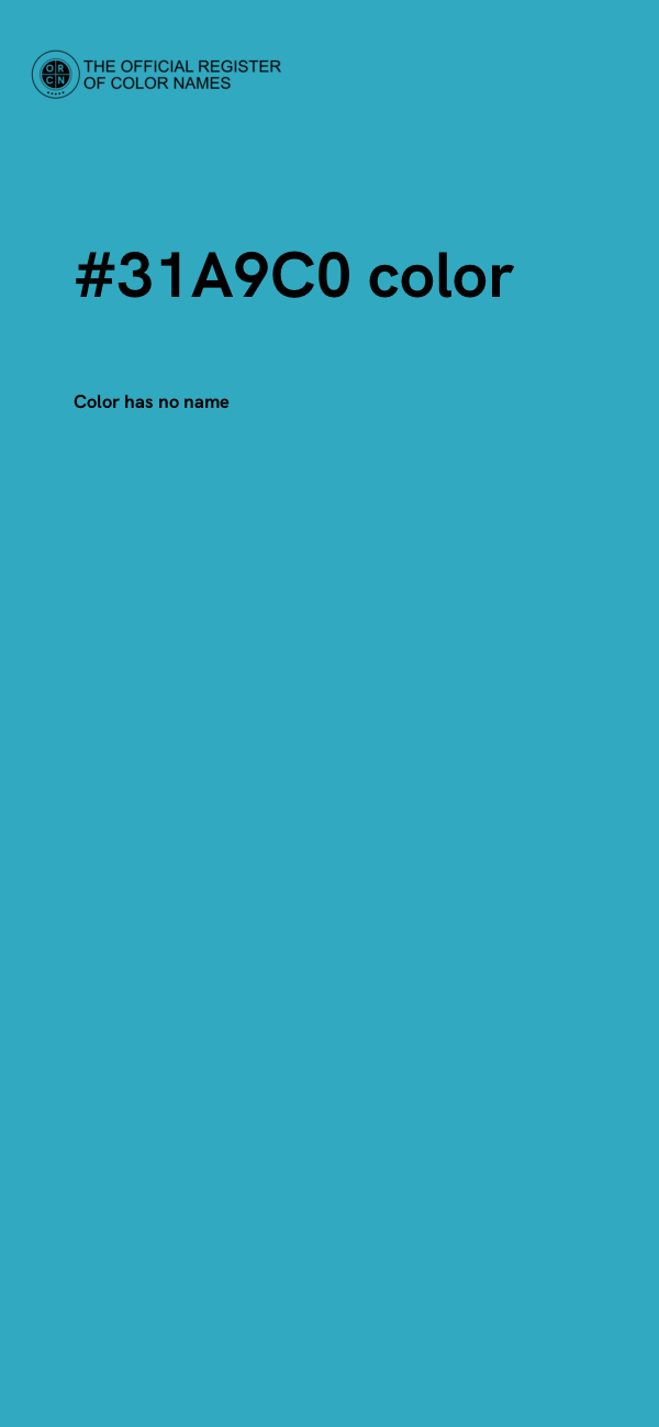 #31A9C0 color image