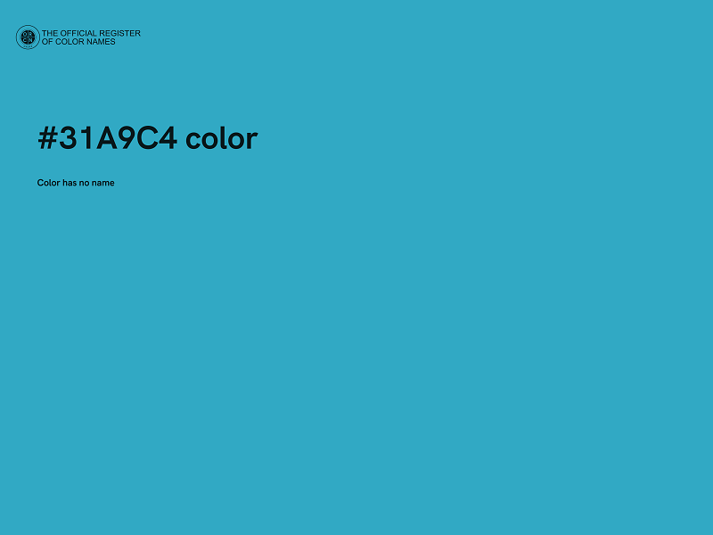 #31A9C4 color image