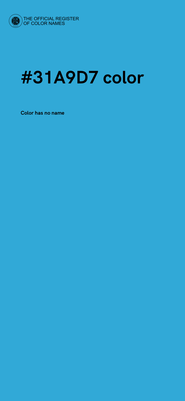 #31A9D7 color image