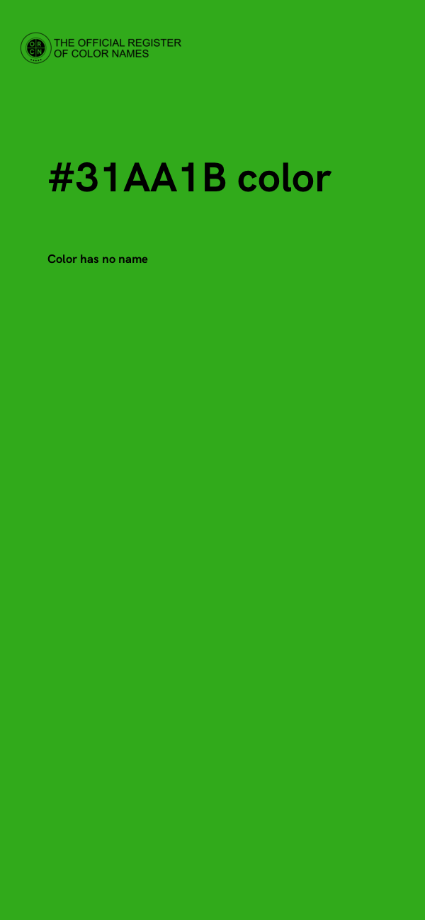 #31AA1B color image