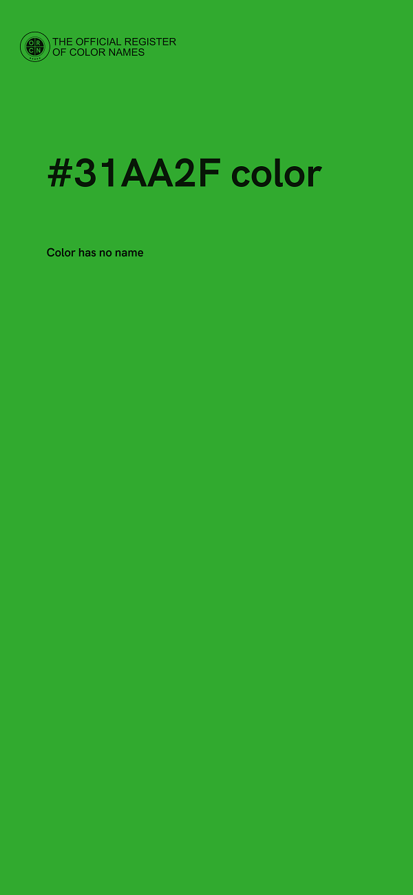 #31AA2F color image