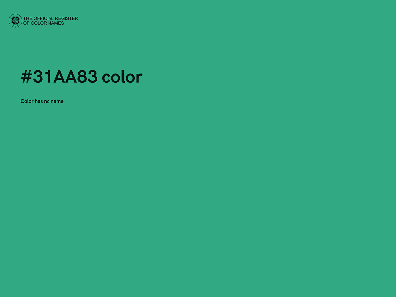 #31AA83 color image