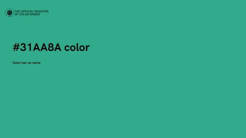 #31AA8A color image