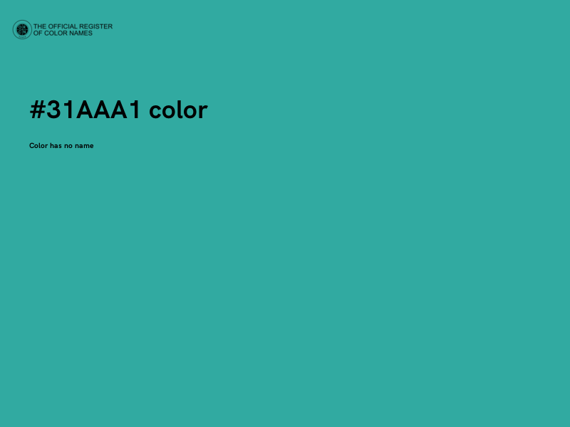 #31AAA1 color image