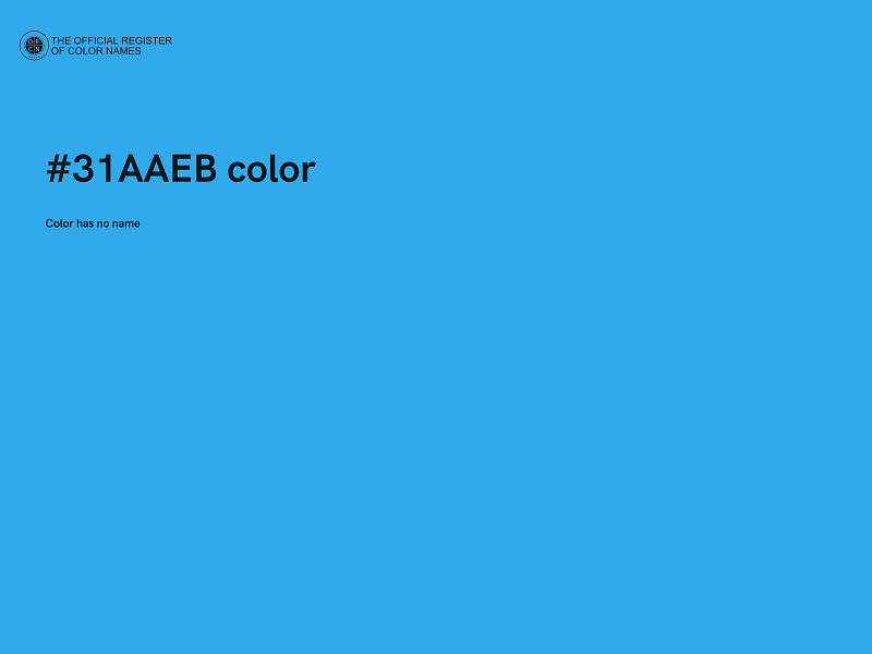 #31AAEB color image