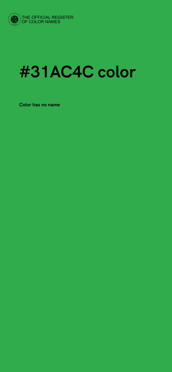 #31AC4C color image