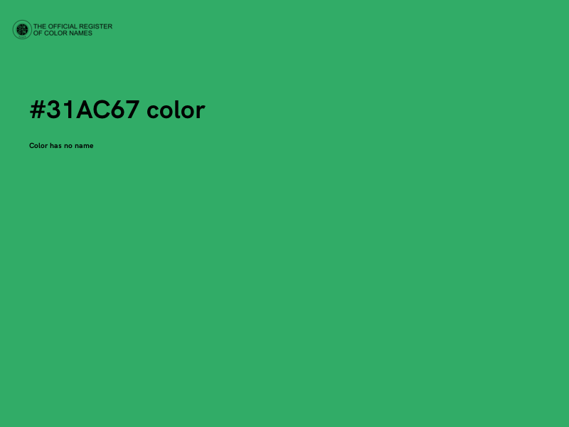 #31AC67 color image