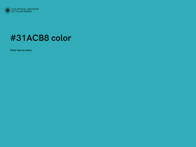 #31ACB8 color image