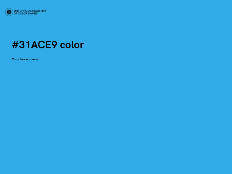 #31ACE9 color image