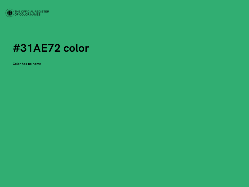 #31AE72 color image