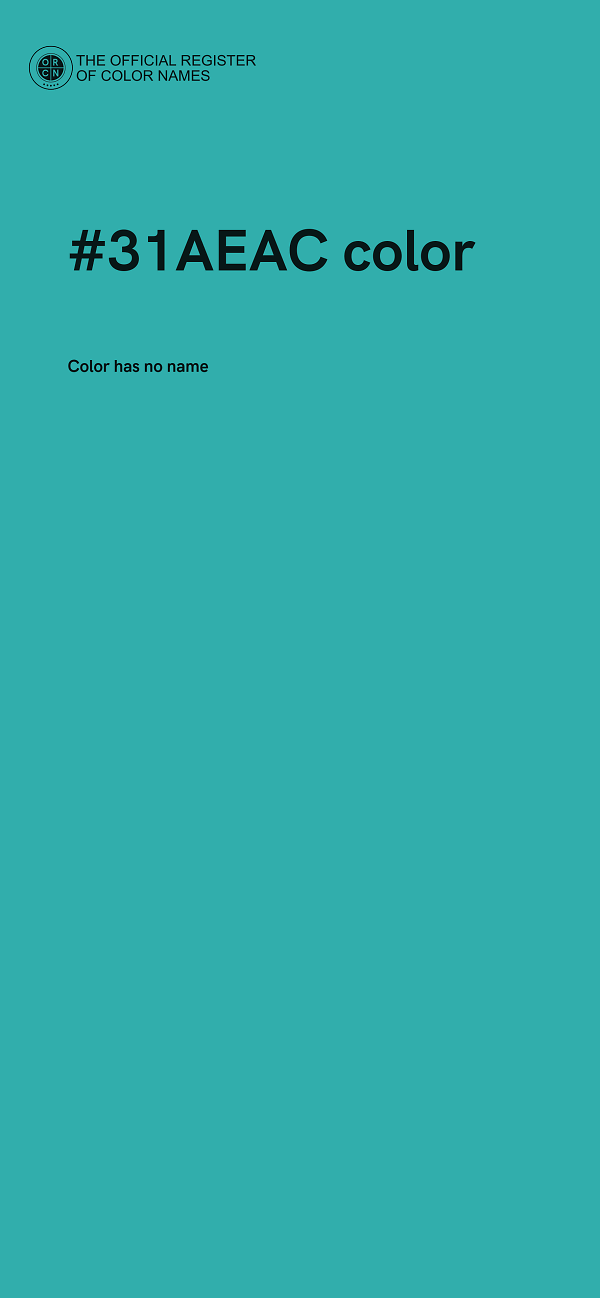 #31AEAC color image
