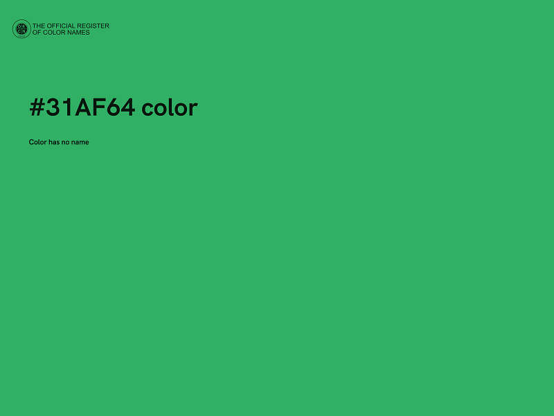 #31AF64 color image