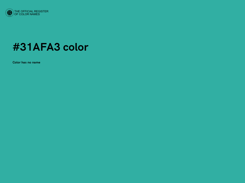 #31AFA3 color image