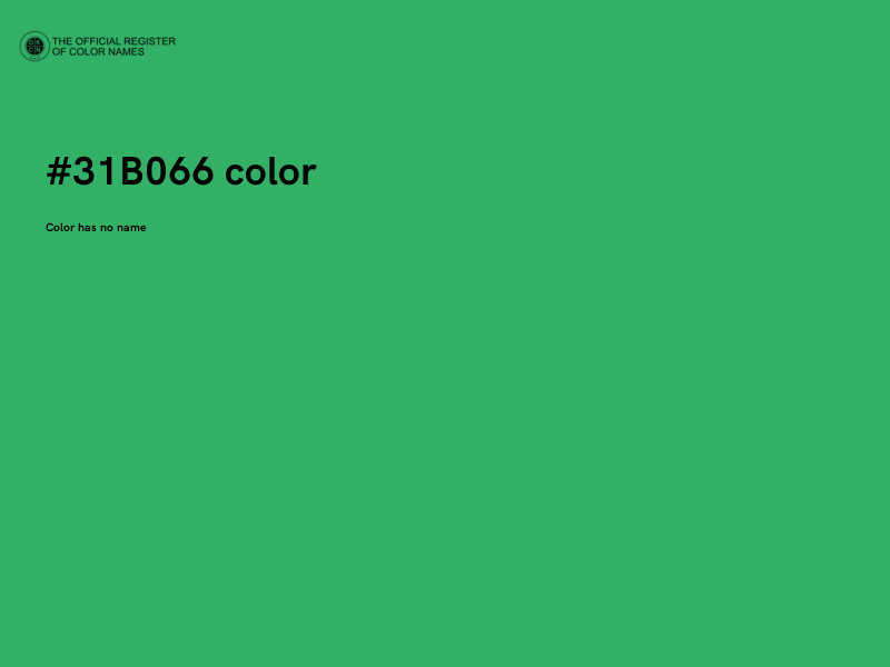 #31B066 color image