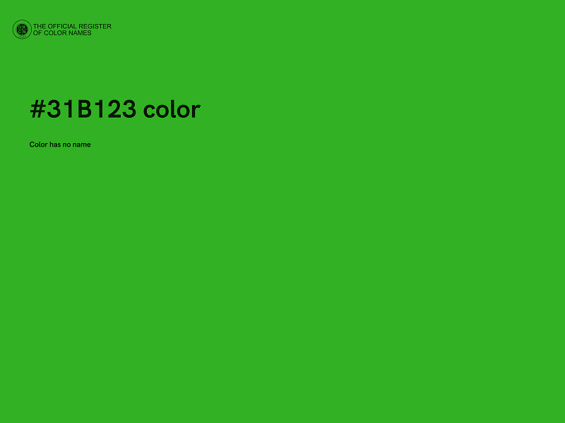 #31B123 color image