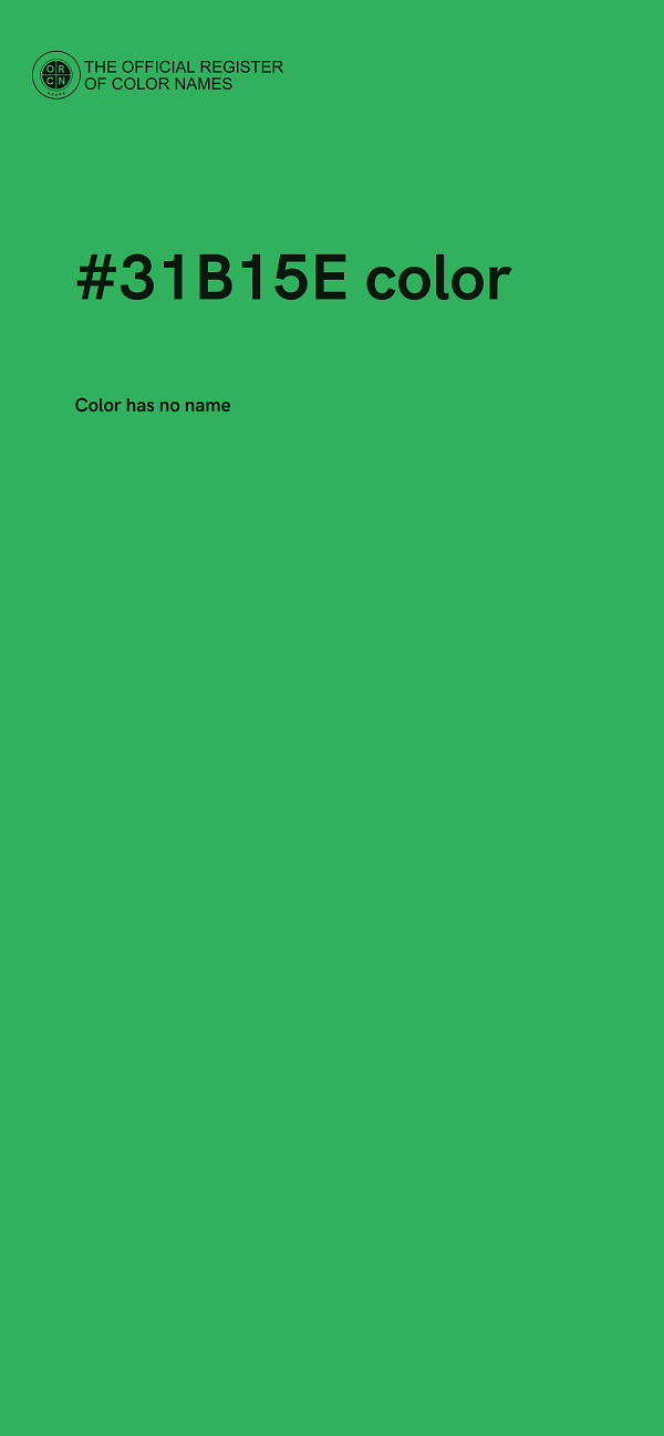 #31B15E color image