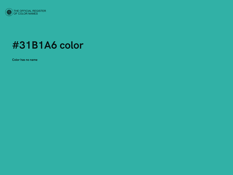 #31B1A6 color image