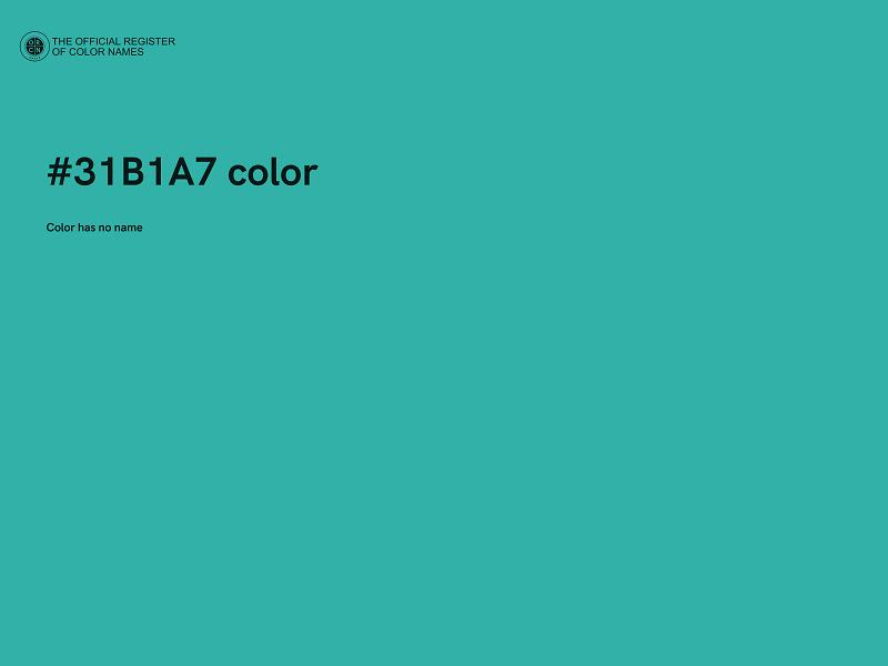 #31B1A7 color image