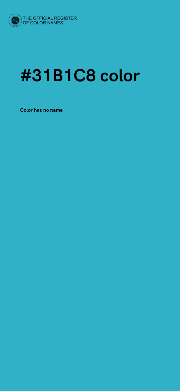 #31B1C8 color image