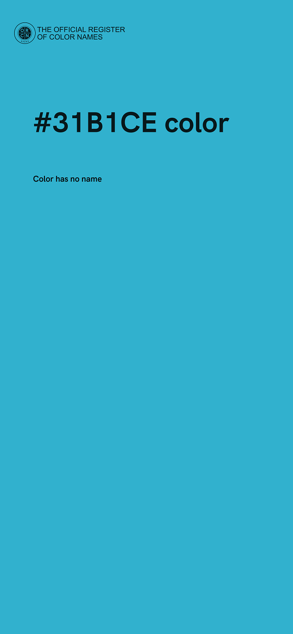 #31B1CE color image