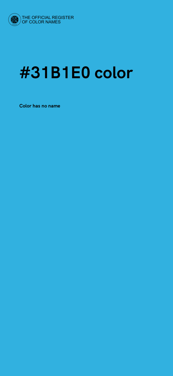 #31B1E0 color image