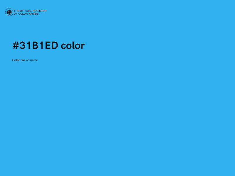 #31B1ED color image