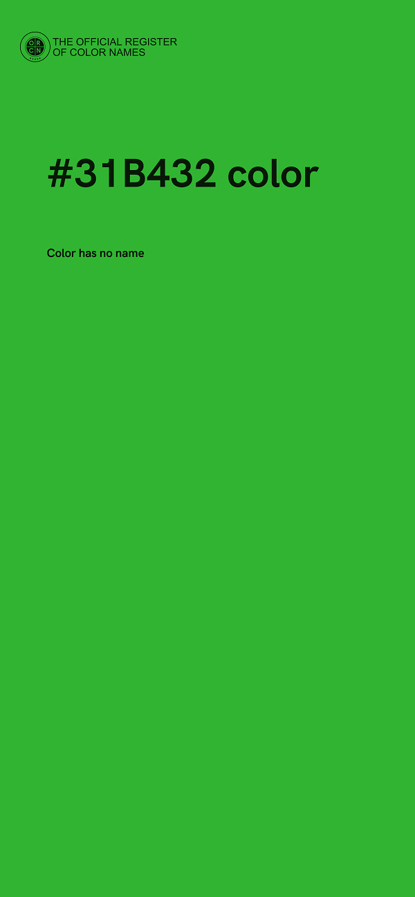 #31B432 color image